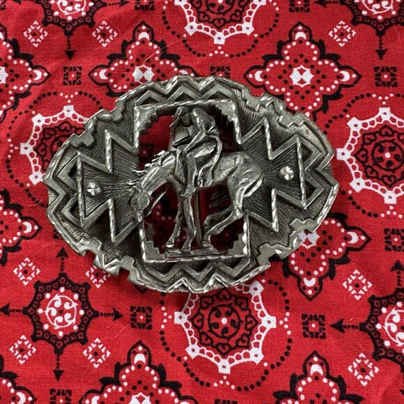 Silver Belt Buckle - Picture 1 of 2